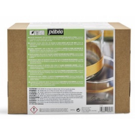 Pebeo Vitrail Glass Painting V160 Collection Set 10 x 45ml Solvent Based Paint 758462 C2 Pebeo Vitrail Glass Painting V160 Collection Set 10 x 45ml Solvent Based Paint 758462 C2